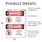 Signmission Restricted Area Authorized Employees Only Danger Sign, Vinyl Decal, 12in W x 18in L, 2PK OS-2PACK-DS-D-1218-VS-1548 - alternate 5